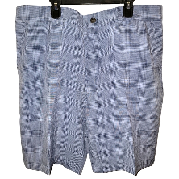 Adidas Men's Blue Checkered golf Shorts New with tags! Size 36 - Picture 3 of 6